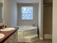 Large soaking tub