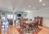 Spacious dining room open to the kitchen and living room.