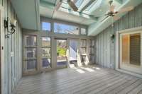 Sunroom with skylights...so much charm and warmth