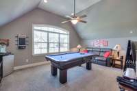 Rec room is HUGE - plenty of space for pool, ping pong or movie theater