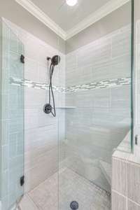 Ceramic tile shower sure not to disappoint