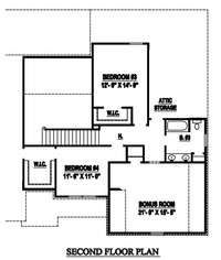 Second Floor - The Princeton Floor Plan That Is Being Built On Lot 245 - 1222 Sycamore Leaf Way