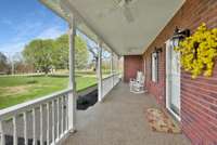 Spacious front porch.