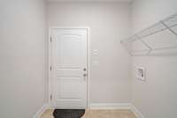 Large laundry room with entrance into your garage.