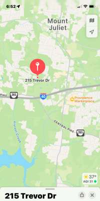 Minutes to I40, shopping, restaurants, Percy Priest or Old Hickory Lakes, medical centers and only a 25 minute drive to Nashville.