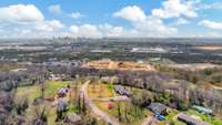 Nashville skyline visible from the grounds!