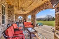 Huge Covered Back Patio w/Fire Place, Extended Patio and Amazing Views