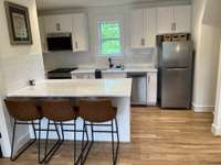 Carriage House apartment kitchen.