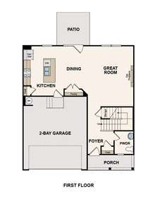 Chastain floor plan- first floor layout