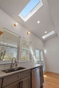 Skylights are a wonderful touch for the extra light