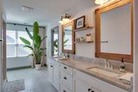 Primary bathroom, with double vanities and plenty of room to spread out