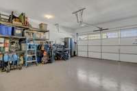 Roomy 2 car garage.