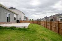 Installed new stained fence.