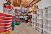 Lots of storage in this part of the basement