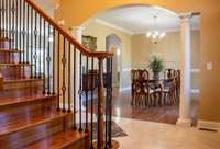 Sparkling hardwood steps and showstopper staircase!