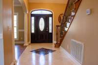 Marble entryway floors!