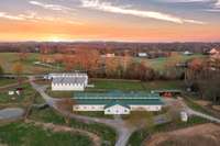 This 110-acre property includes two cutting-edge equestrian barns, each with modern conveniences and amenities.