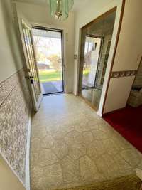 Foyer with coat closet