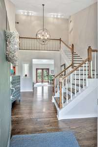 Wow!  This is a spectacular two-story entry. Total home is updated.