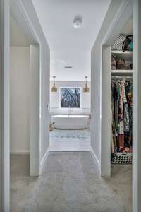 Two closets in primary ensuite.
