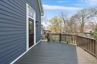 This back deck is so spacious and ready for all of your summer plans