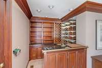 Wet bar in family room