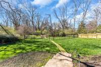 Property fenced for children and pets