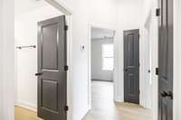 painted doors are a beautiful feature throughout