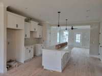 View from kitchen to living area.