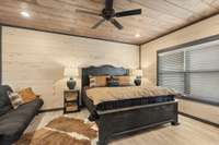 Interior of similar cabin in community.  Interior finishes vary from cabin to cabin.