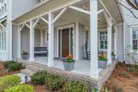 Front porch overlooking common area