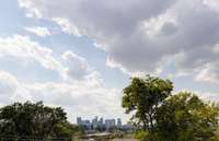 View of the city from the rooftop!