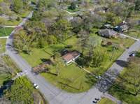 Birdseye view of this oversized lot.