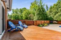 Get ready for this amazing oasis of a backyard, starting on this deck...
