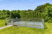 Neighborhood basketball court