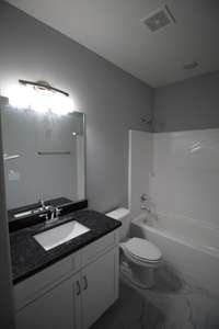 Second bathroom with linen closet!