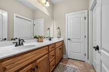 Basement Level Bath with separate tubshower/toilet with huge linen closet