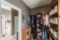 Walk in closet: Her side