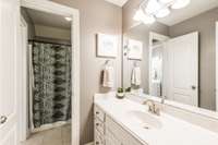 Vanity for this bedroom: Jack and Jill style bathroom
