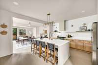 Eat-in kitchen island