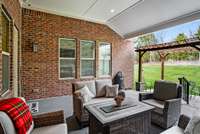 Ample space on your outdoor covered living space