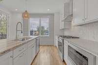 Gorgeous kitchen with custom finishes.