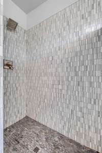 Custom tile shower