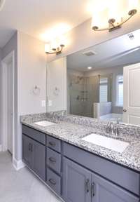 Owner's Bath with Double Vanity. Photo not of actual home.