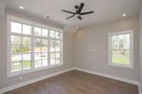 Bedroom 2. So much natural light. This bedroom can also be utilized as an office or would make a great guest room.