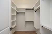 Walk in closet for Bedroom 1.