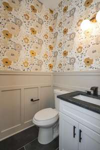 Powder room on the main floor