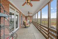 Screened porch with 1/2 bath for easy pool access!