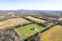 Drone view of property