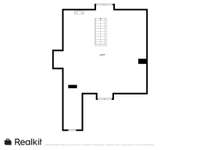 Floor plan, upstairs loft.